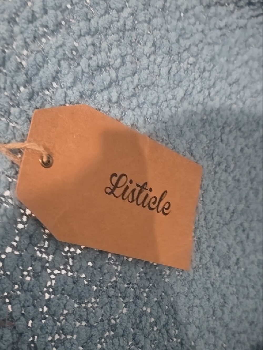 Listicle Teal Open-Front Plush Cardigan - Picture 3 of 3